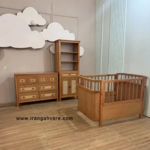 ست ٣ تيكه چوبى حصيرى كد S