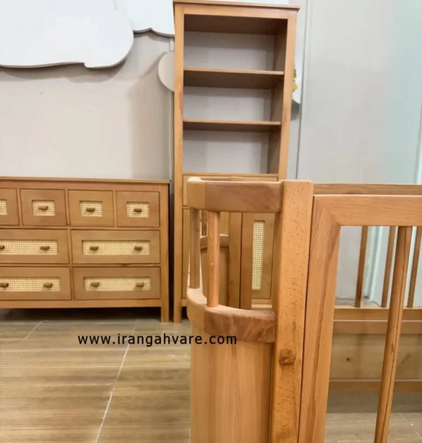 ست ٣ تيكه چوبى حصيرى كد S