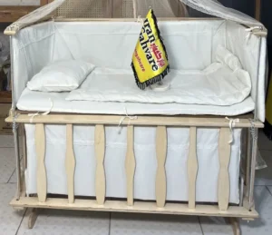 تخت گهواره کنار مادر پلای وود (چوب چندلایه) تاشو