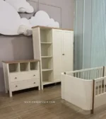 کمد کودک و نوجوان با کشو و کتابخانه جانبی