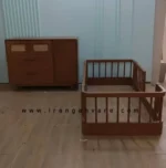 دراور کنسول‌دار با کشوهای حصیری و چوب راش گرجستان