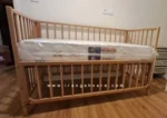 تخت کودک چوبی مدل ایلیا (طرح ایکیا)