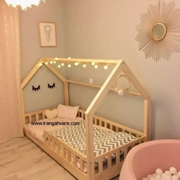 كلبه چوبى نرده مستطيل كد A