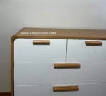 دراور دور چوب لبه گرد عرض ١٢٠ (دراور بزرگ) ٥ كشو با يك كمد جانبى