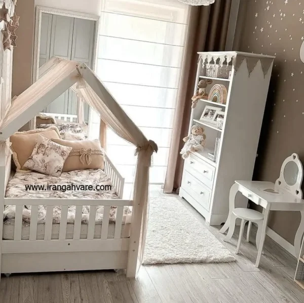 كلبه چوبى نرده مستطيل كد A