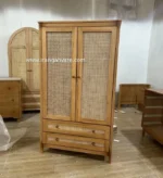 سرويس ٣ تيكه چوبى حصيرى كد N