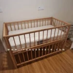 تخت کودک چوبی مدل ایلیا (طرح ایکیا)