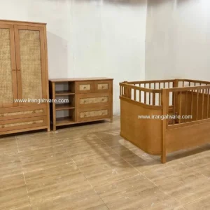 سرويس ٣ تيكه چوبى حصيرى كد N