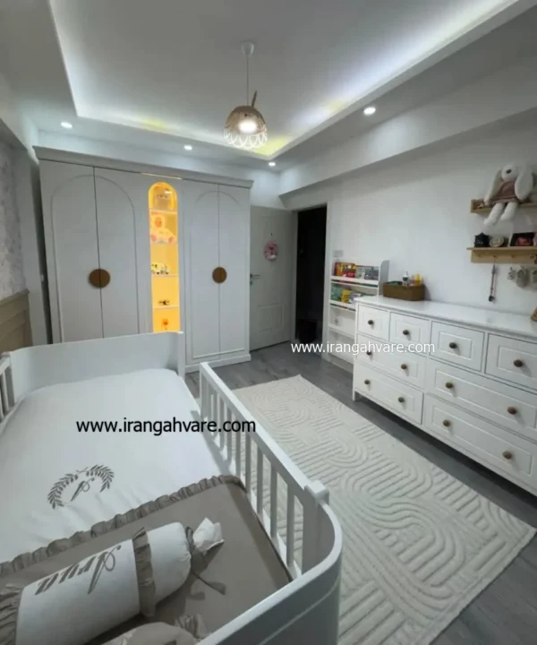 wooden-baby-teen-bedroom-set-4pcs ست ٤ تيكه نوزاد نوجوان