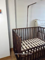 تخت و گهواره چوبی مدل ویکتوریا