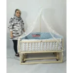 تخت و گهواره کنار مادر چوبی نارسیس لوکس ابعاد سبد 120 در 80