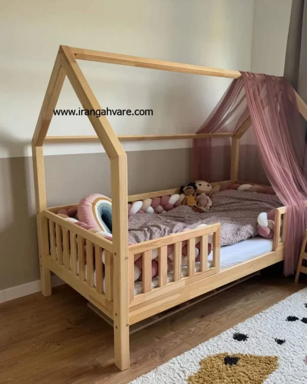كلبه چوبى نرده مستطيل كد A
