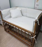 گهواره چوبی برقی نارسیس سایز 120 در 80 سانت