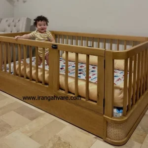 تخت مونته سورى منحنى چوب و حصير
