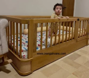 تخت مونته سورى منحنى چوب و حصير