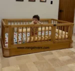 تخت مونته سورى منحنى چوب و حصير