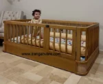 تخت مونته سورى منحنى چوب و حصير