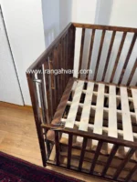 تخت و گهواره چوبی مدل ویکتوریا