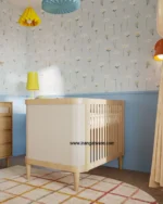تخت چوبى حصيرى پایه دار كودك