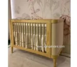 تخت چوبى حصيرى پایه دار كودك