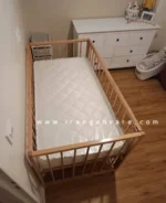 تخت کودک چوبی مدل ایلیا (طرح ایکیا)