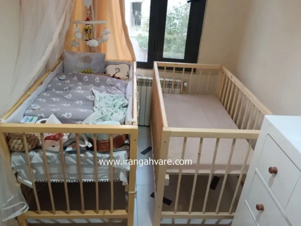 تخت کودک طرح ایکیا با چوب روسی