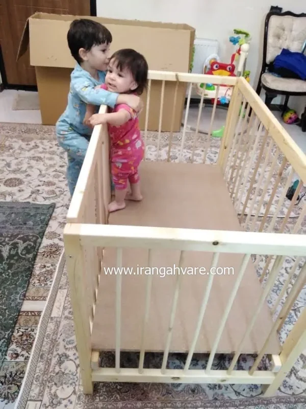 تخت کودک طرح ایکیا با چوب روسی
