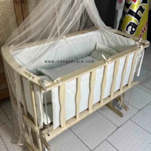 تخت گهواره کنار مادر پلای وود (چوب چندلایه) تاشو