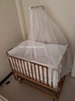 تخت و گهواره چوبی مدل ویکتوریا