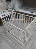 تخت و گهواره چوبی مدل ویکتوریا