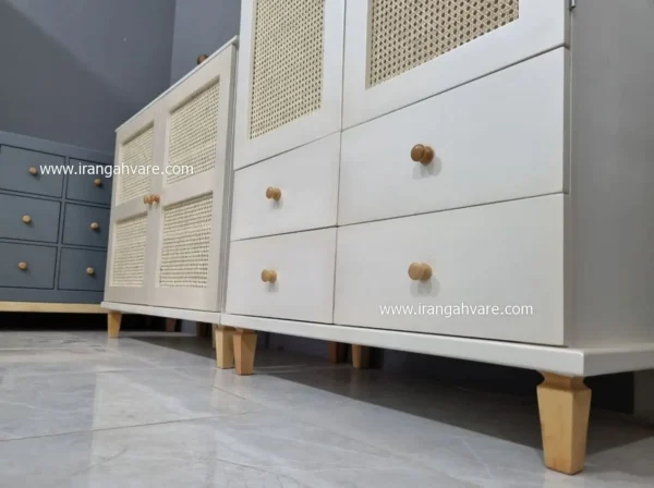 دراور 4 کشو حصیری