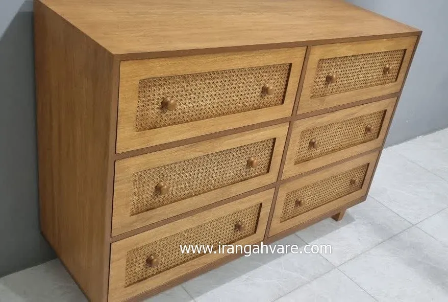 دراور 6 کشو حصیری