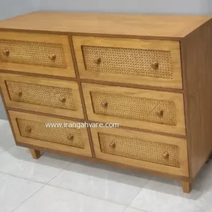 دراور 6 کشو حصیری