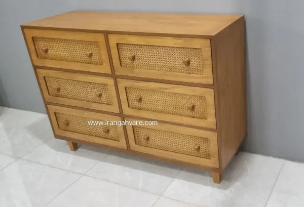 دراور 6 کشو حصیری