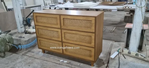 دراور 6 کشو حصیری