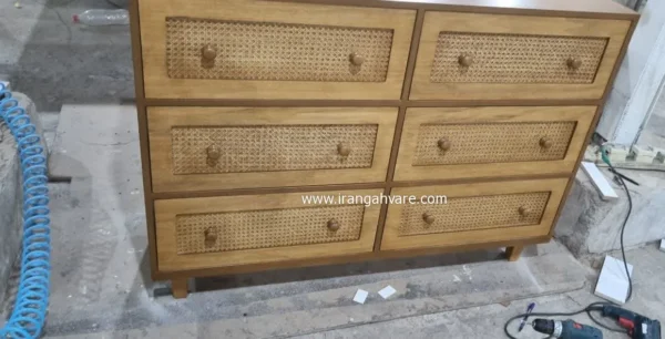 دراور 6 کشو حصیری