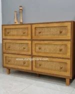 دراور 6 کشو حصیری