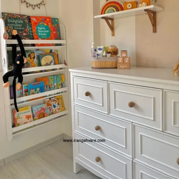 دراور 7 کشو درب سی ان سی شده مستطیلی قاب تونیک