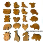 دستگیره چوبی طرح حیوانات