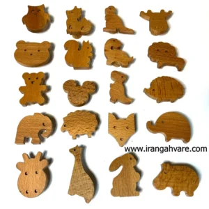دستگیره چوبی طرح حیوانات