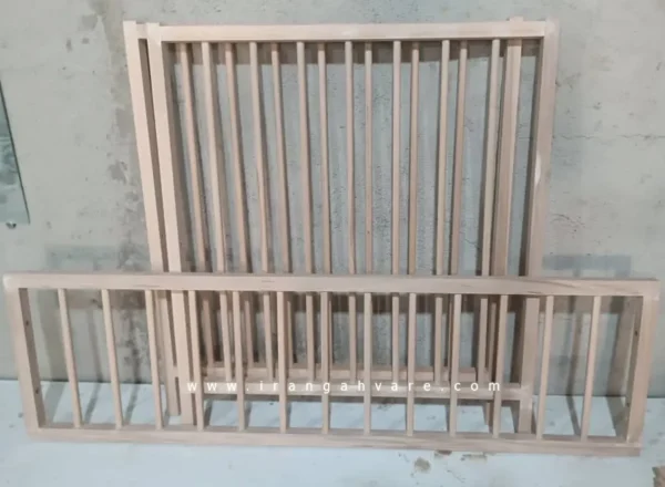 تخت کودک چوبی مدل ایلیا (طرح ایکیا)