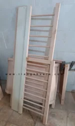 ست دو تيكه تخت مونته سورى منحنى و دراور چوب و حصير