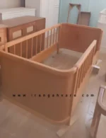 ست دو تيكه تخت مونته سورى منحنى و دراور چوب و حصير