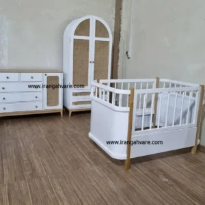 سرويس ٣ تيكه چوبى حصيرى كد M