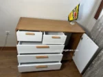 دراور دور چوب لبه گرد عرض ١٢٠ (دراور بزرگ) ٥ كشو با يك كمد جانبى