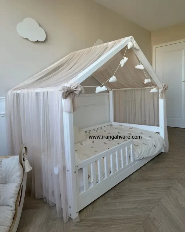 كلبه چوبى نرده مستطيل كد B