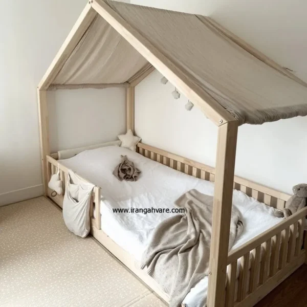 كلبه چوبى نرده مستطيل كد B