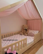 كلبه چوبى نرده مستطيل كد B