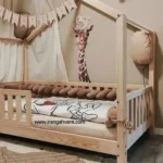 كلبه چوبى نرده مستطيل كد B