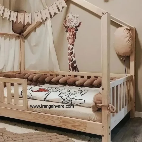 كلبه چوبى نرده مستطيل كد B